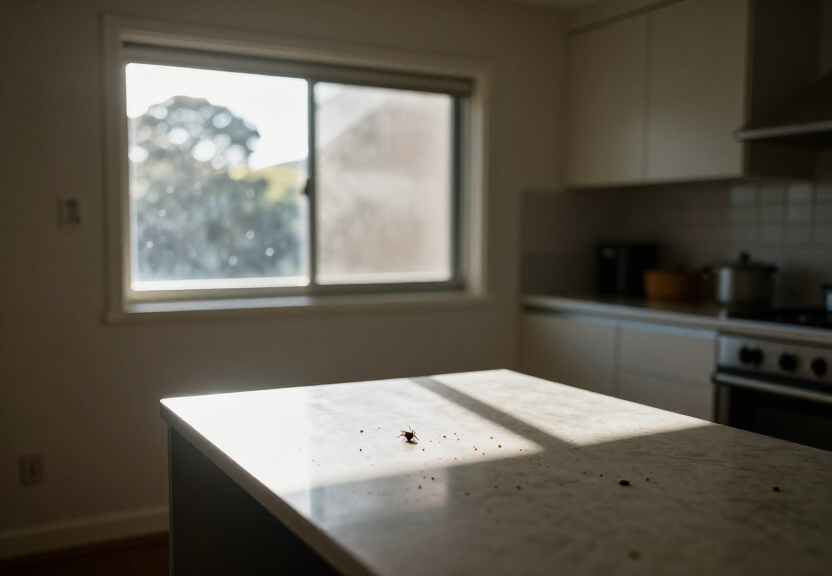 Bed bugs in a Bonnet Bay holiday rental before control